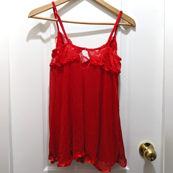 2/$45 Lingerie Lace and Netting Slip Dress - Picture 8 of 8